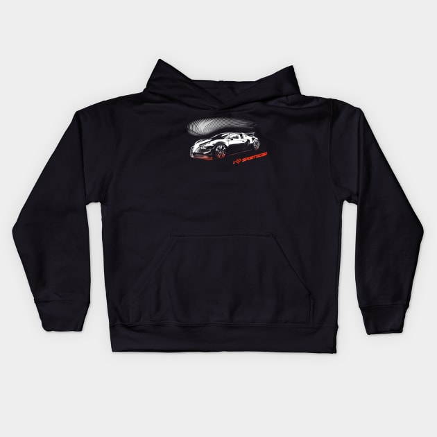 Sportscar Kids Hoodie by MrMaster